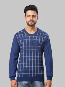 Raymond Men Checked Pullover Sweater