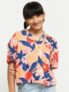 max Girls Floral Printed Casual Shirt