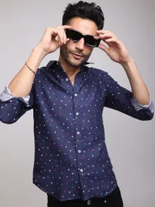 Snitch Men Slim Fit Printed Casual Shirt