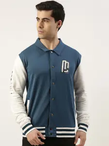 Maniac Men Colourblocked Bomber Jacket