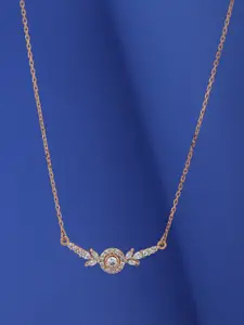 Carlton London Rose Gold-Plated Necklace