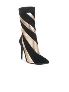 London Rag Women Colourblocked Mid-Top Boots