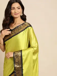nirja Fab Ethnic Motifs Mysore Silk Cotton Kanjeevaram Saree
