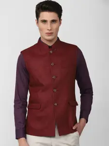 Van Heusen Men Woven Design Nehru Jackets