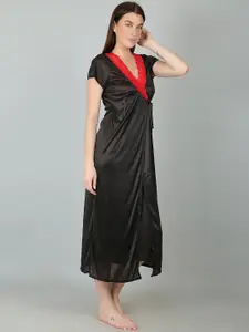 N-Gal V-Neck Maxi Wrap Style Nightdress