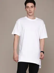 Calvin Klein Jeans Men Drop-Shoulder Sleeves Round Neck Longline T-shirt