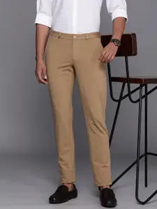 Louis Philippe Sport Men Slim Fit Low-Rise Chinos Trousers