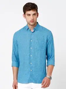 Linen Club Men Floral Sustainable Casual Shirt