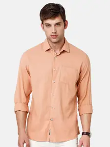 Linen Club Men Regular Fit Linen Sustainable Casual Shirt