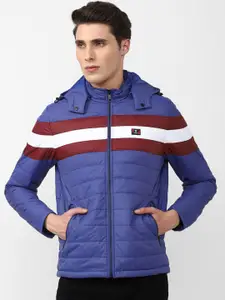 Van Heusen Sport Men Striped Open Front Jacket