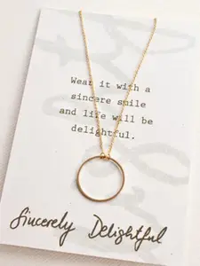 Fashion Frill Women Gold-Plated Necklace