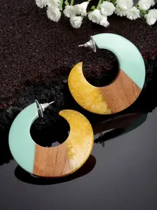 VOGUE PANASH Crescent Shaped Half Hoop Earrings