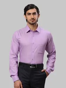 Raymond Men Self Design Cotton Slim Fit Formal Shirt