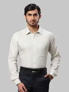 Raymond Men Slim Fit Micro Checks Checked Cotton Formal Shirt