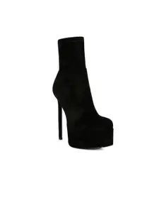 London Rag Women Stiletto High Ankle Boots