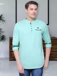 Kuons Avenue Mandarin Collar Long Sleeves Pure Cotton Kurta