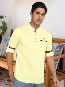 Kuons Avenue Mandarin Collar Cotton Kurta