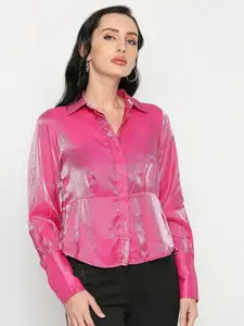 Remanika Women Comfort Crop Cotton Casual Shirt