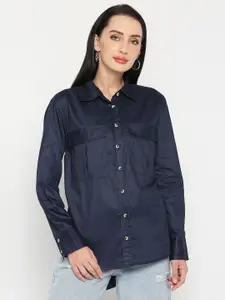 Remanika Women Comfort High Low Cotton Casual Shirt