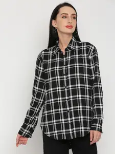 Remanika Women Comfort Tartan Checks Cotton Casual Shirt