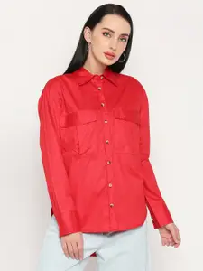 Remanika Women Comfort High Low Cotton Casual Shirt