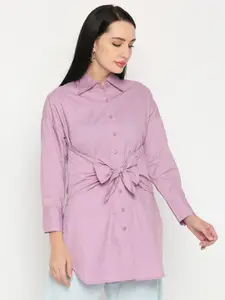 Remanika Women Comfort Longline Cotton Casual Shirt
