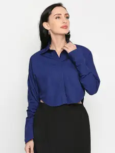 Remanika Women Comfort Cotton Crop Casual Shirt