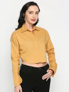 Remanika Women Comfort Cotton Crop Casual Shirt