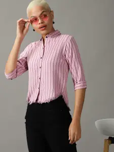 SHOWOFF Women Striped Casual Shirt