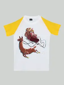 RISH Boys Graphic Printed Cotton T-shirt