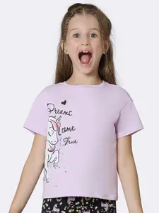 Van Heusen Girls Printed Cotton T-shirt