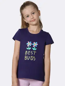 Van Heusen Girls Printed Cotton Astral Aura Ultra Soft T-shirt