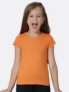 Van Heusen Girls Apricot Buff Ultra Soft Pure Cotton T-shirt