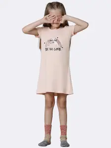 Van Heusen Girls Keen Short Sleeve Round Neck T-Shirt Dress