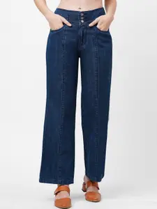 Kraus Jeans Women Wide Leg High-Rise Stretchable Jeans