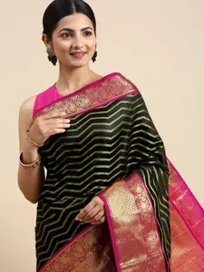 Royal Rajgharana Saree Woven Design Zari Silk Blend Kanjeevaram Saree