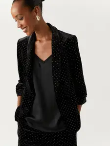 Marks & Spencer Woman Printed Open Front Blazer
