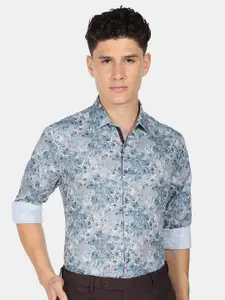 Arrow Men Tailored Fit Floral Printed Pure Cotton Formal Shirt