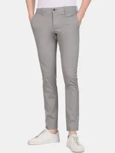 Arrow Sport Men Slim Fit Low-Rise Trousers