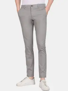 Arrow Sport Men Slim Fit Low-Rise Trousers