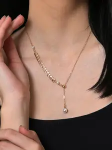 SOHI Gold-Plated Necklace