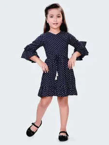 Hunny Bunny Polka Dot Printed Fit & Flare Cotton Dress