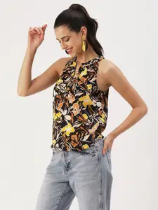 DressBerry Floral Printed Sleeveless Top