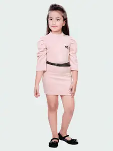 Hunny Bunny Puff Sleeve Sheath Dress