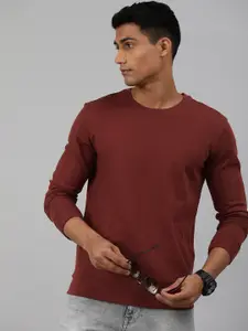 Huetrap Men Solid Cotton Sweatshirt
