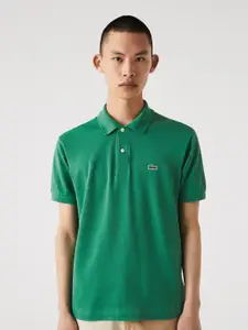 Lacoste Men Cotton SolidPolo Collar T-shirt
