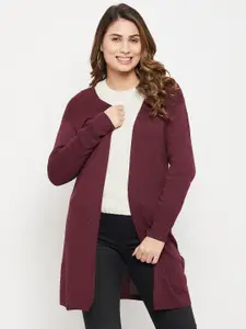 Madame Women Acrylic Longline Front-Open Sweater