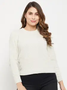 Madame Women Acrylic Ribbed Pullover
