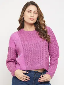 Madame Women Acrylic Cable Knit Pullover