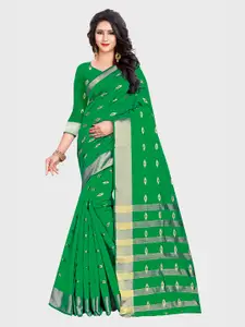 Indian Fashionista Woven Design Zari Silk Cotton Chanderi Saree
